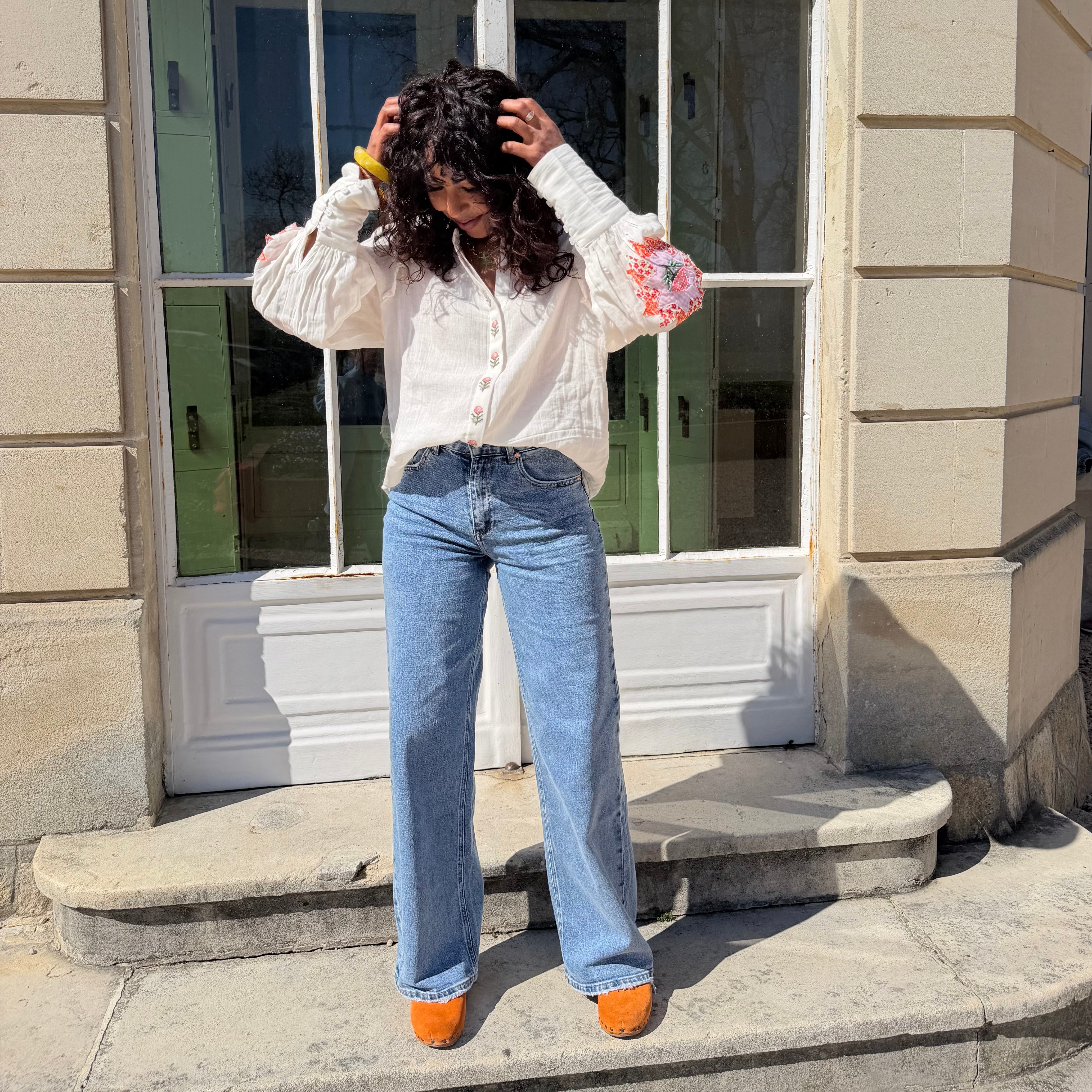 Jean taille haute ROMY coupe droite