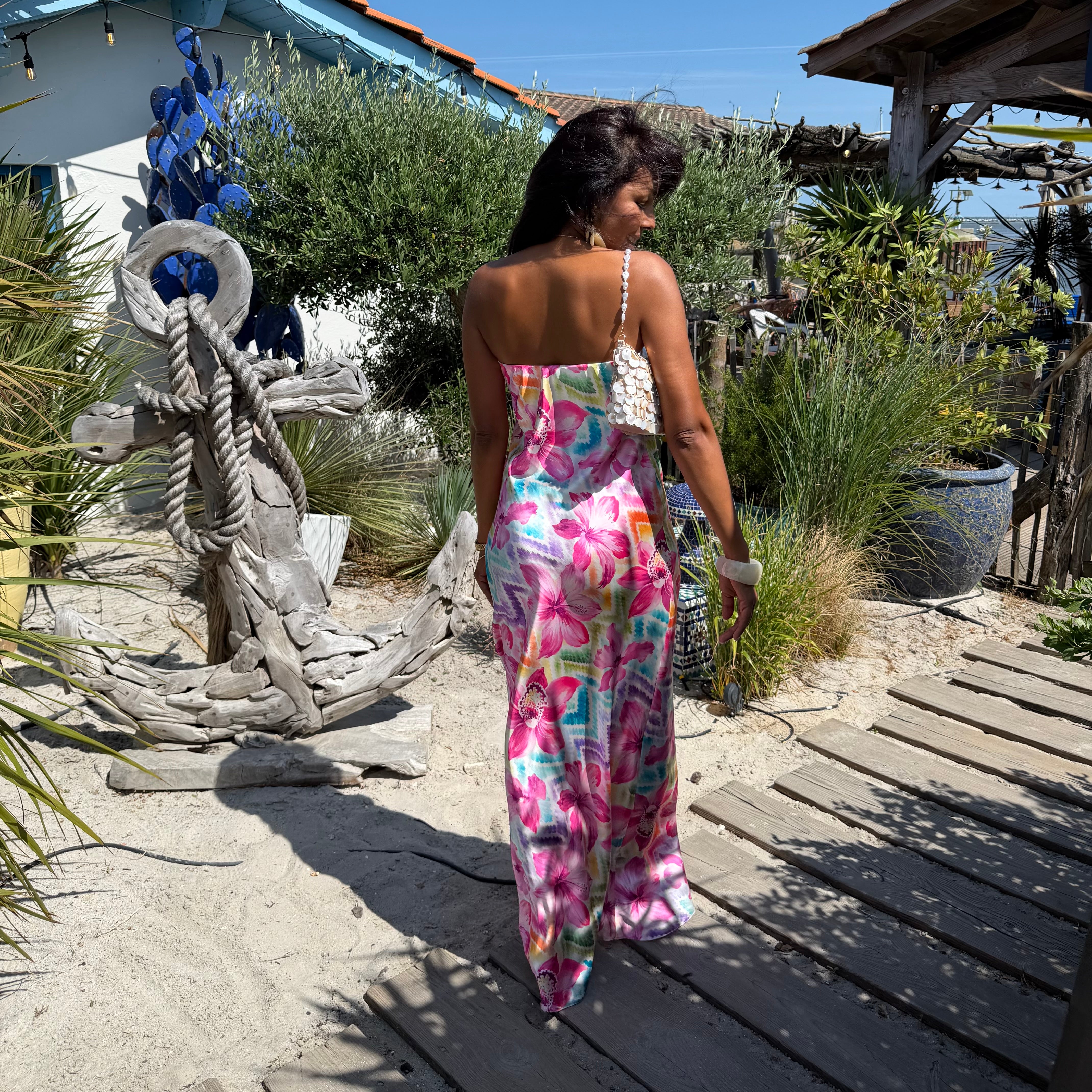 Robe HIBISCUS longue florale