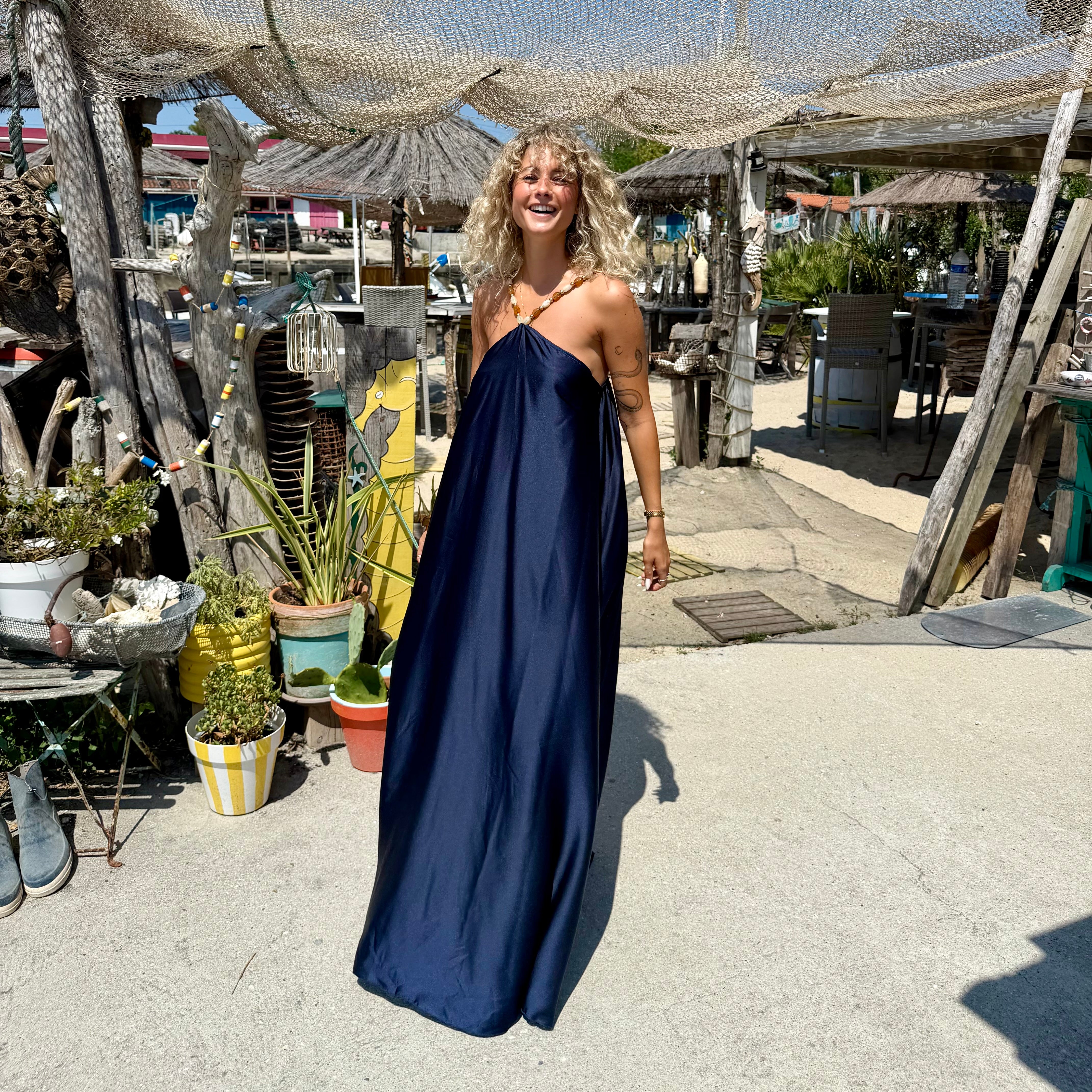 Robe PERLA bleu marine