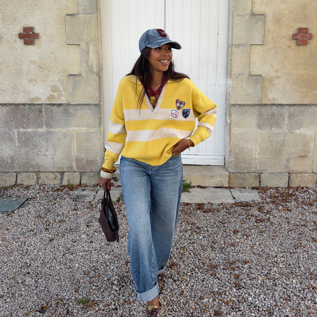 Pull ORIANE jaune