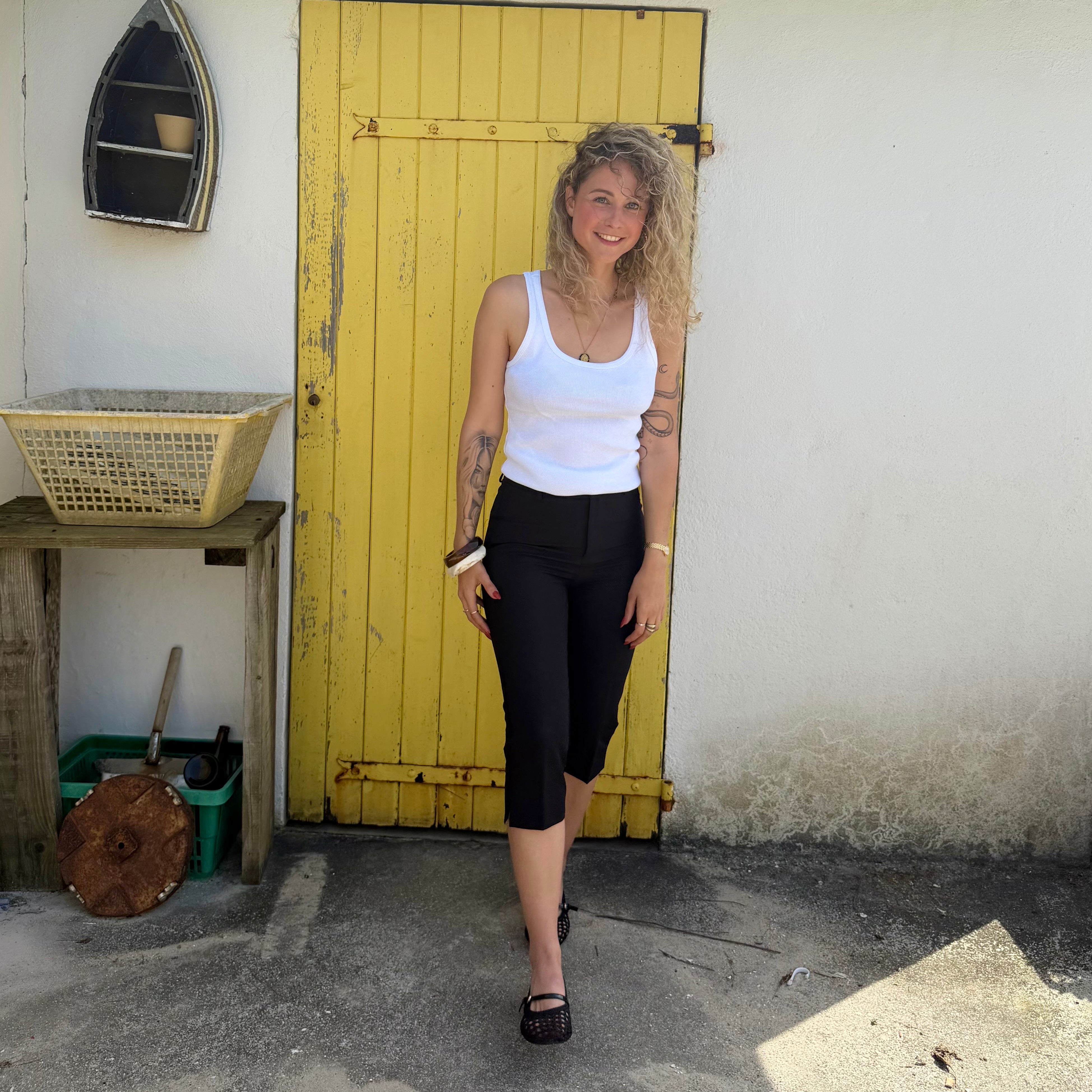 Pantacourt corsaire CAPRI noir