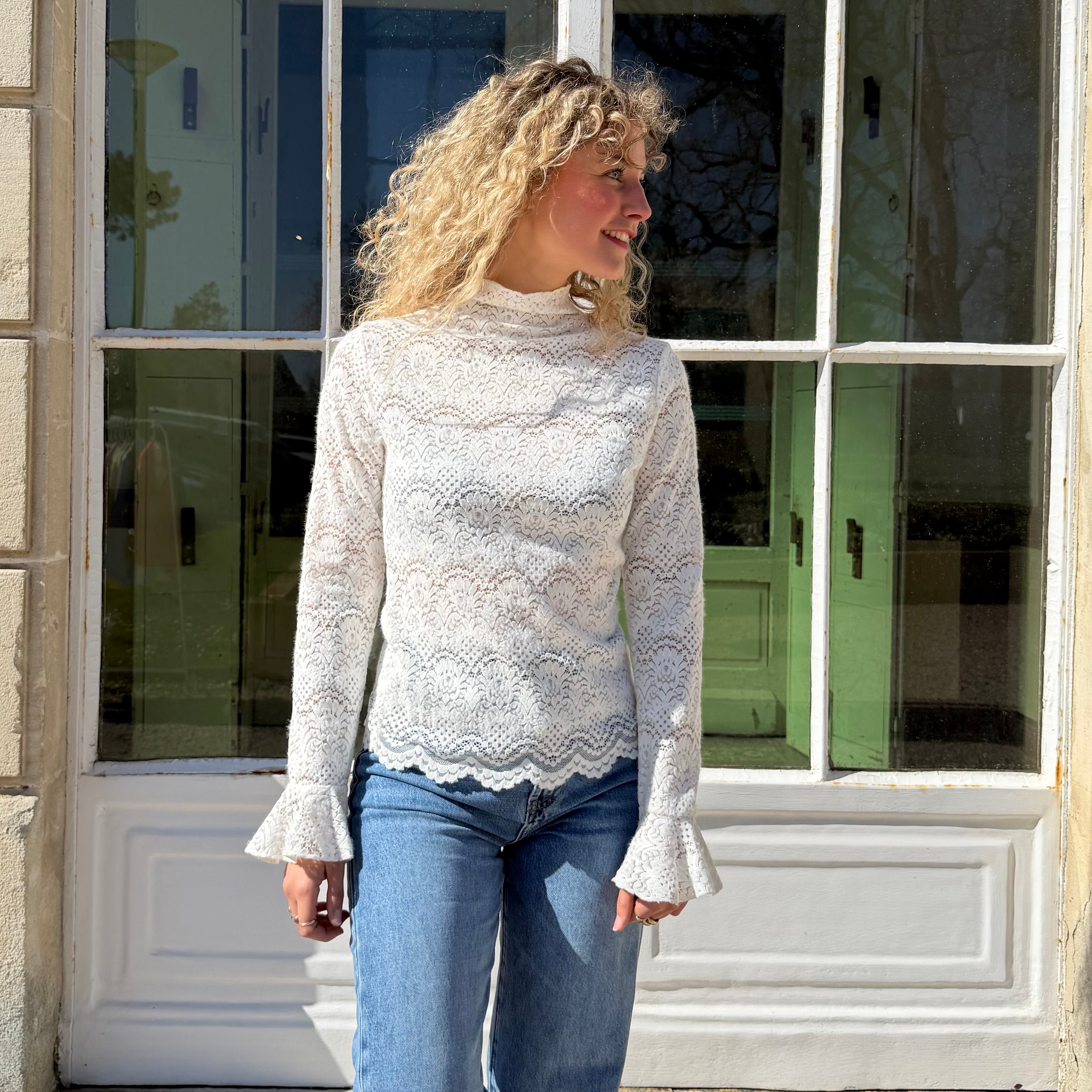 Top FLEUR en dentelle