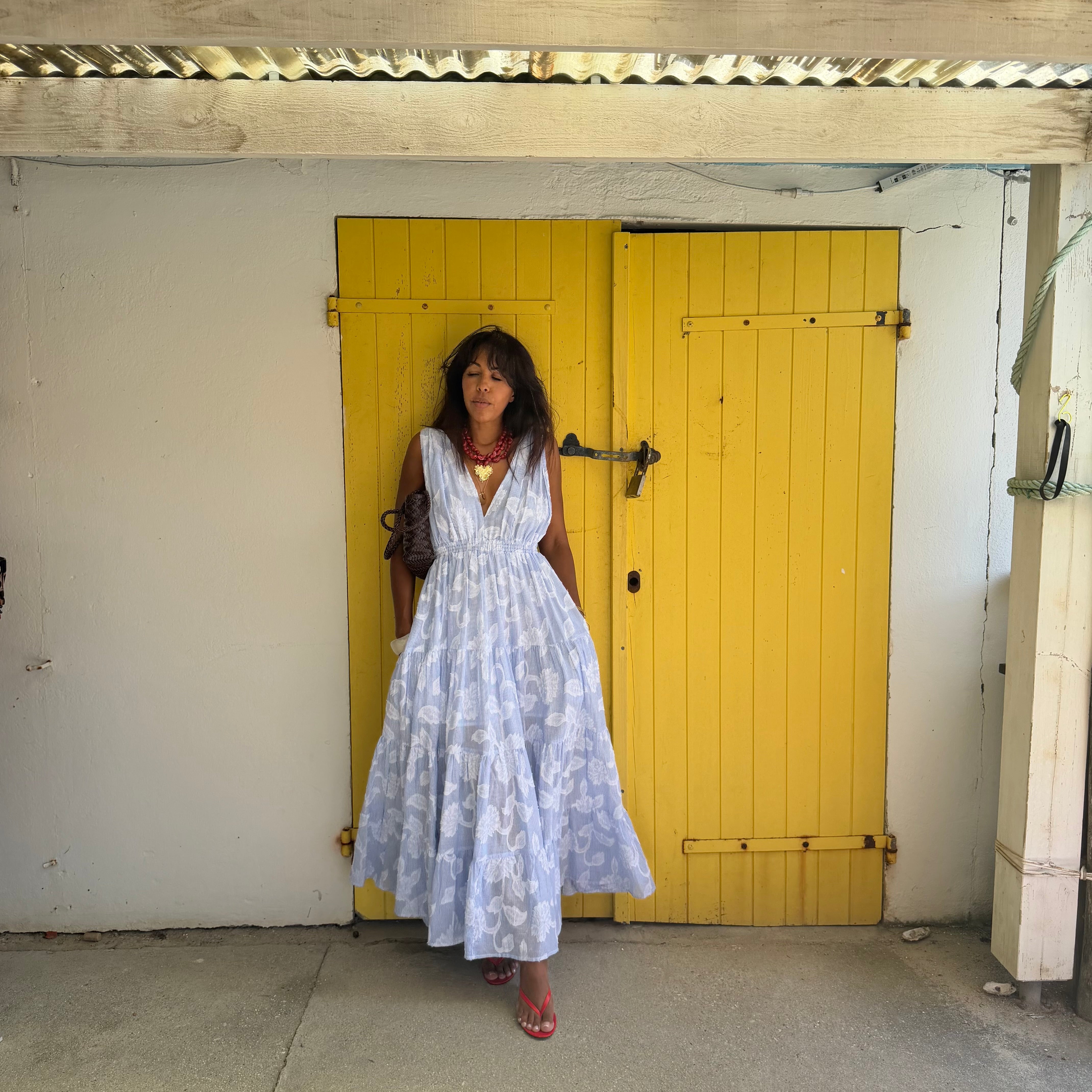 Robe longue AMANDINE dos nu