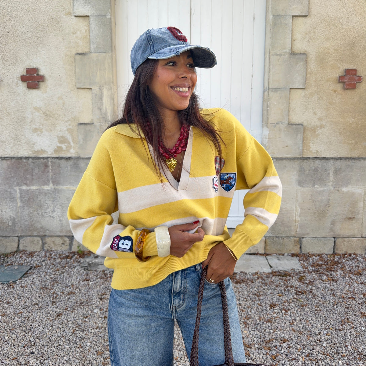 Pull ORIANE jaune