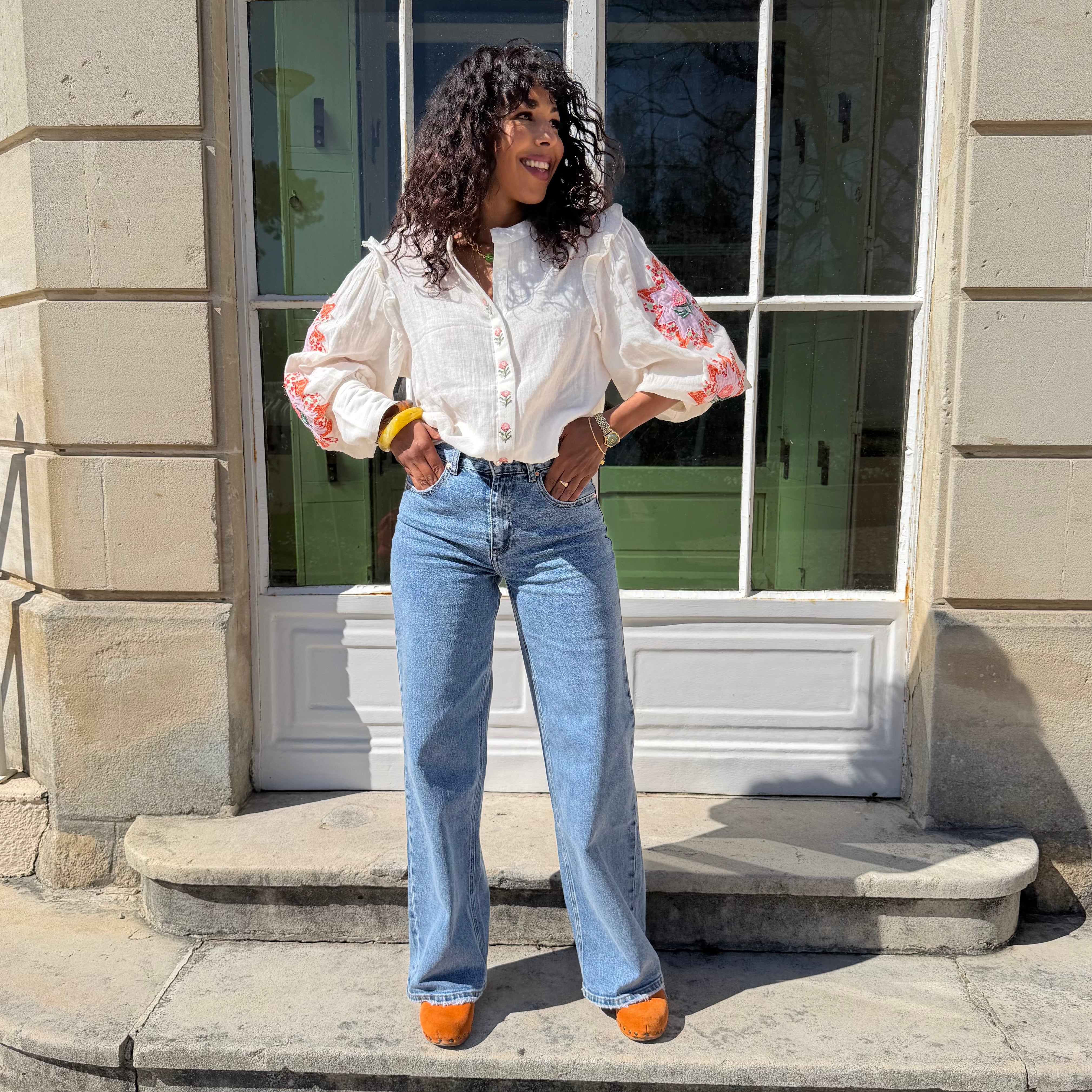 Jean taille haute ROMY coupe droite