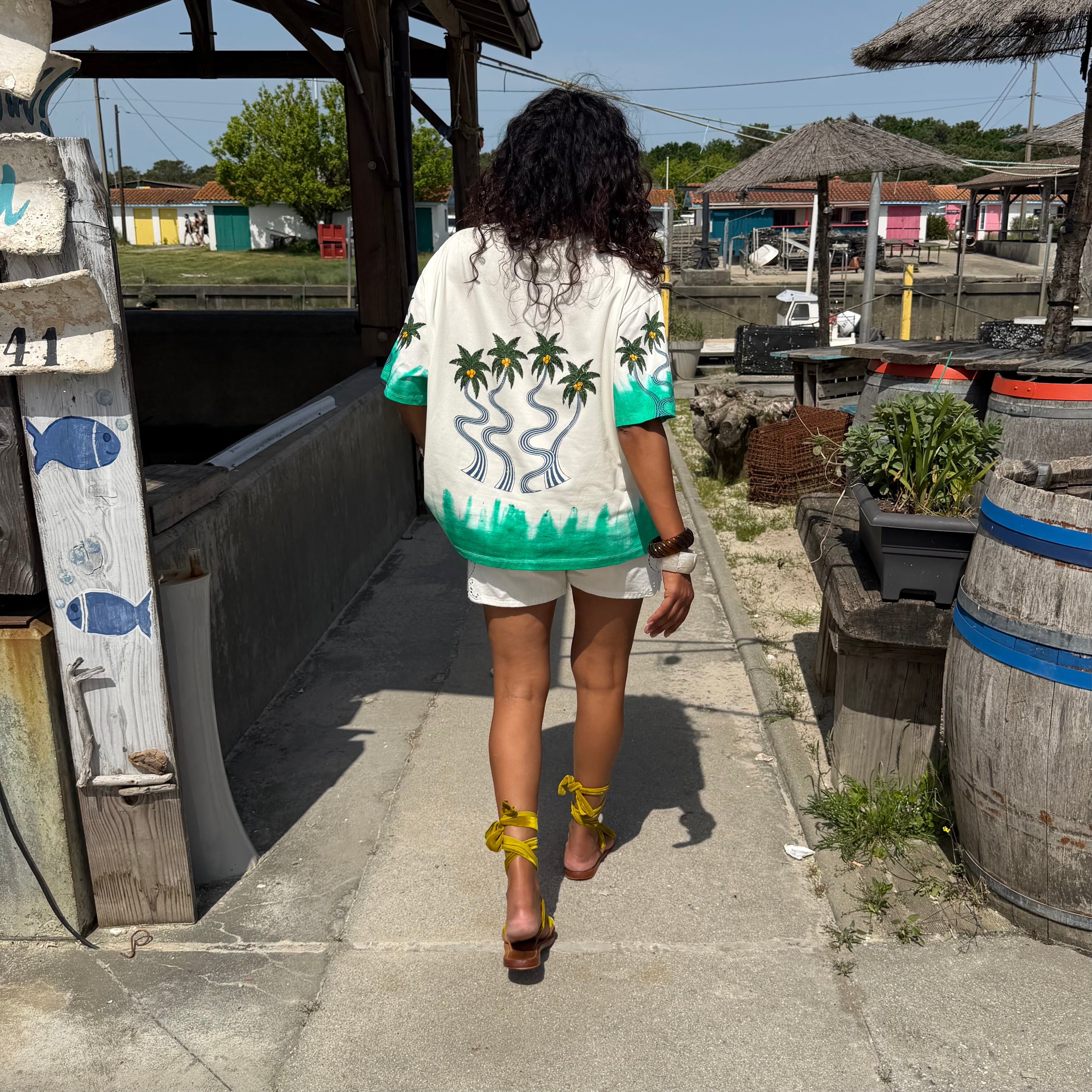 T shirt RIO vert en coton