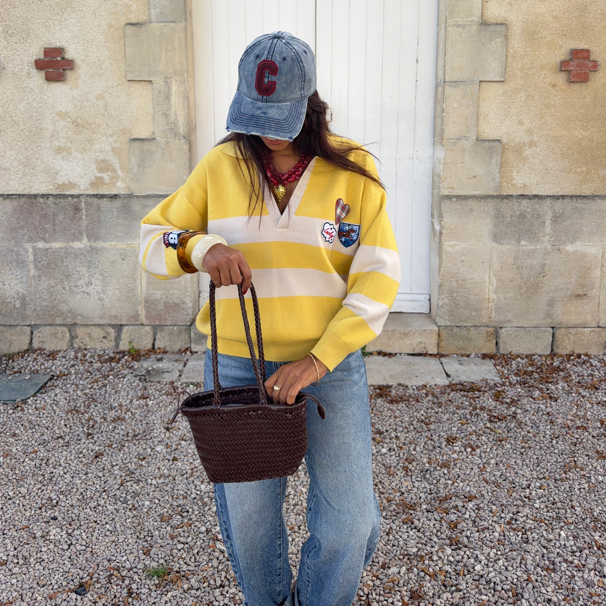 Pull ORIANE jaune