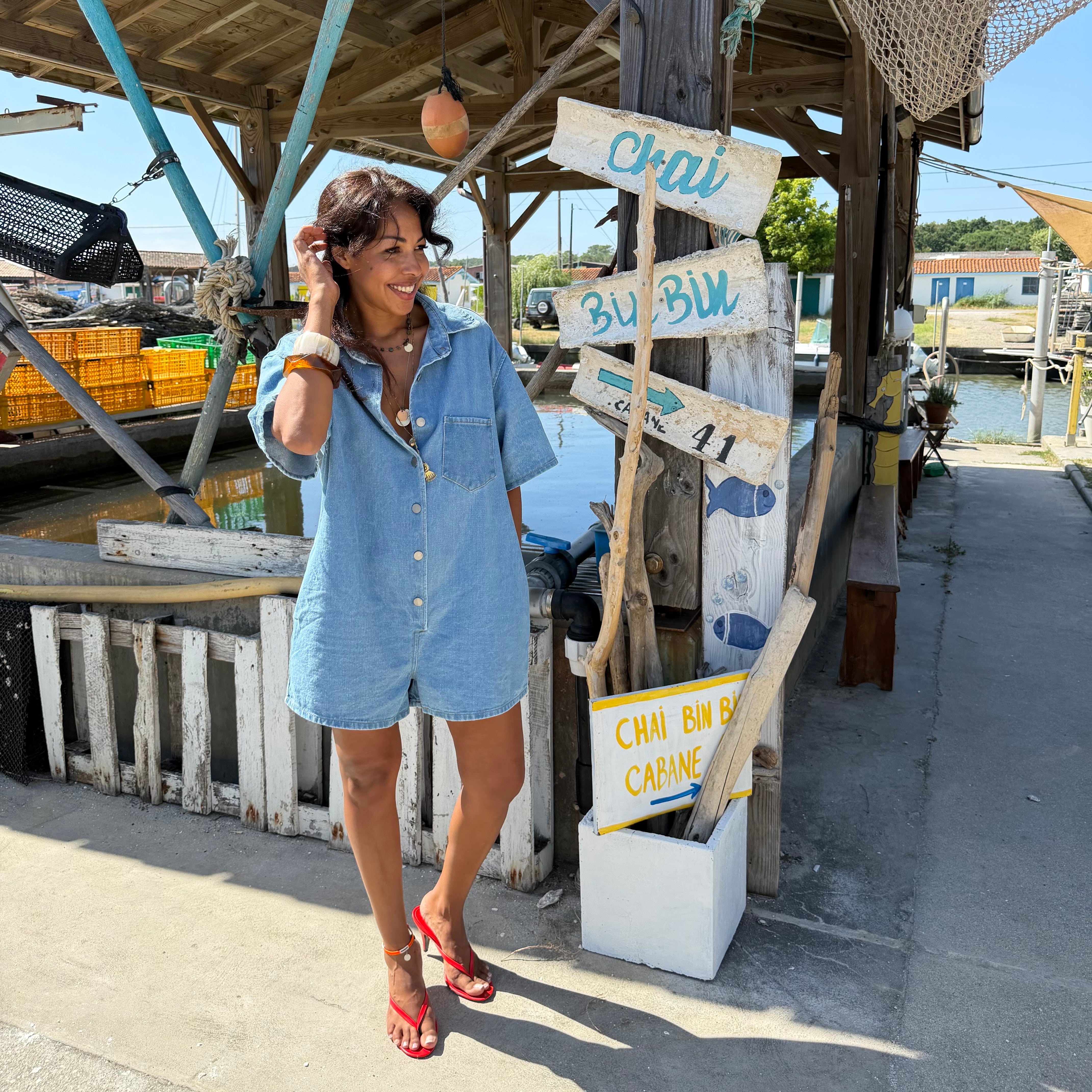 Combi- short CHIARO denim