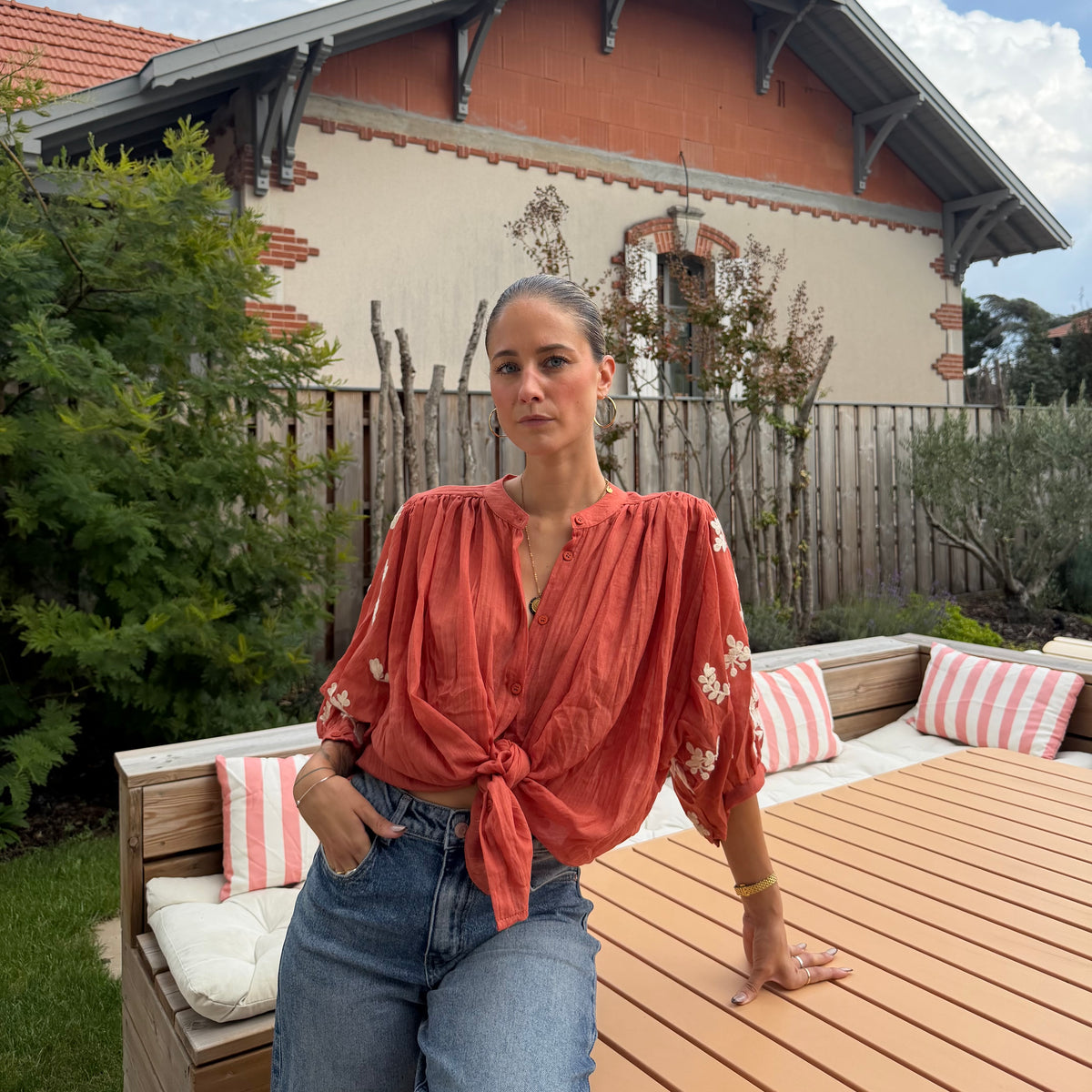Blouse PABLO terracota