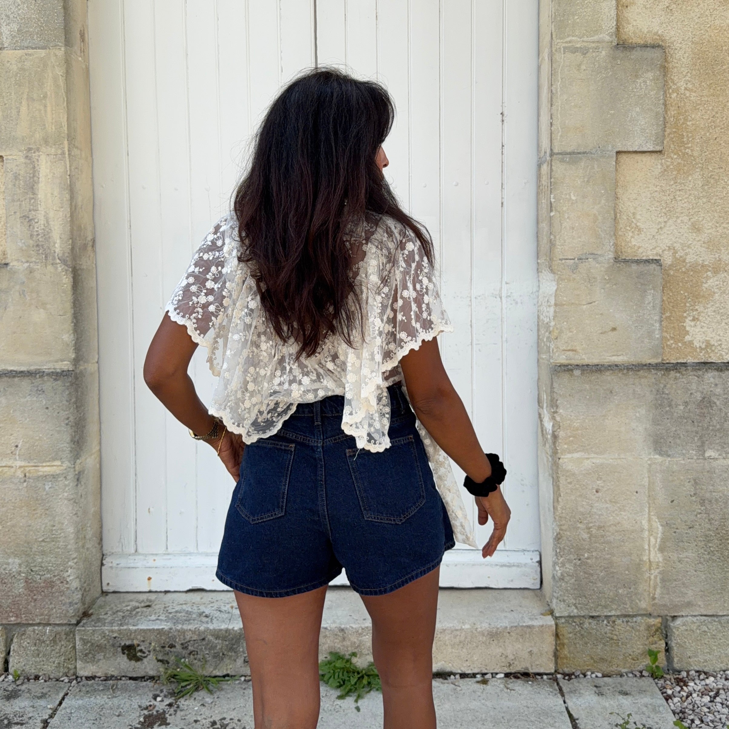 Jupe short JADENE JEAN BRUT