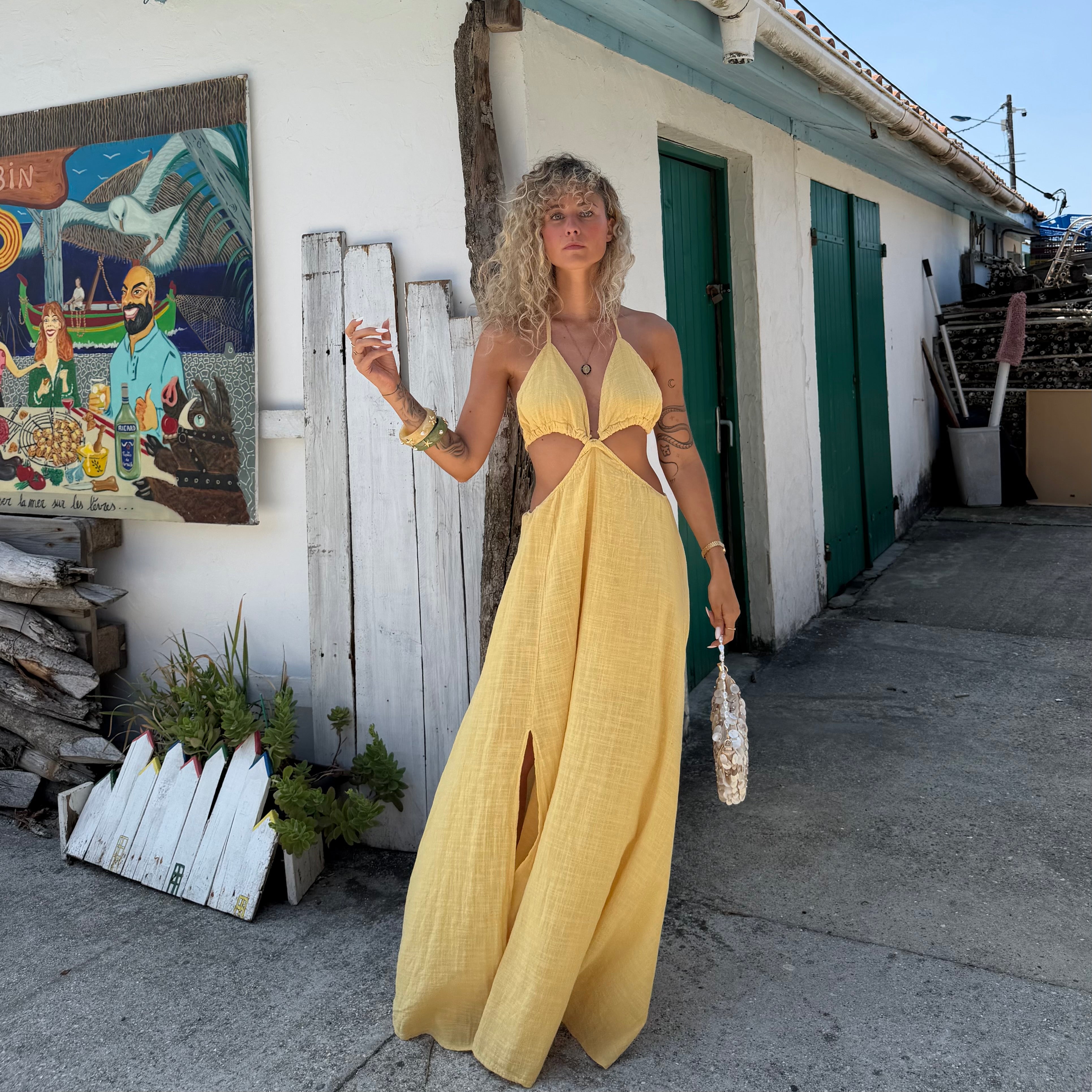 Robe SIA longue jaune