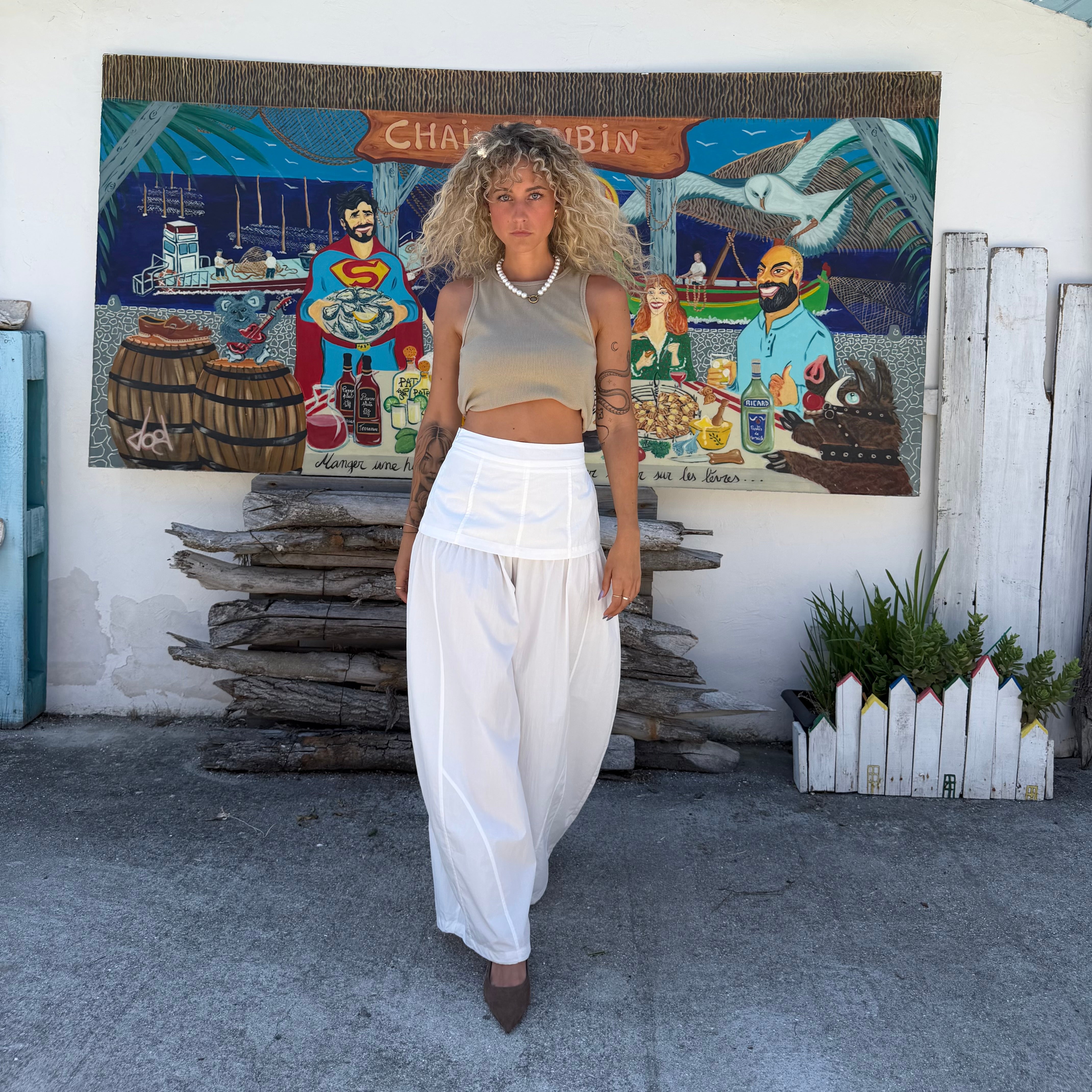 Pantalon boule TOILE fluide