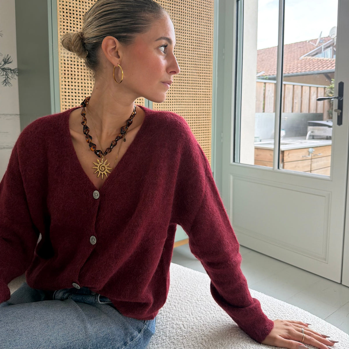 Gilet NOLA prune