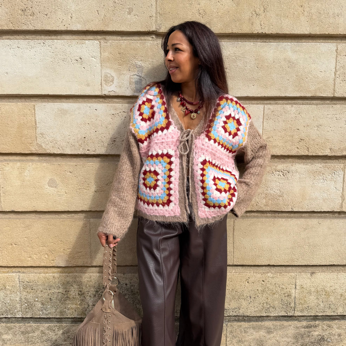 Gilet BRISE beige rosé