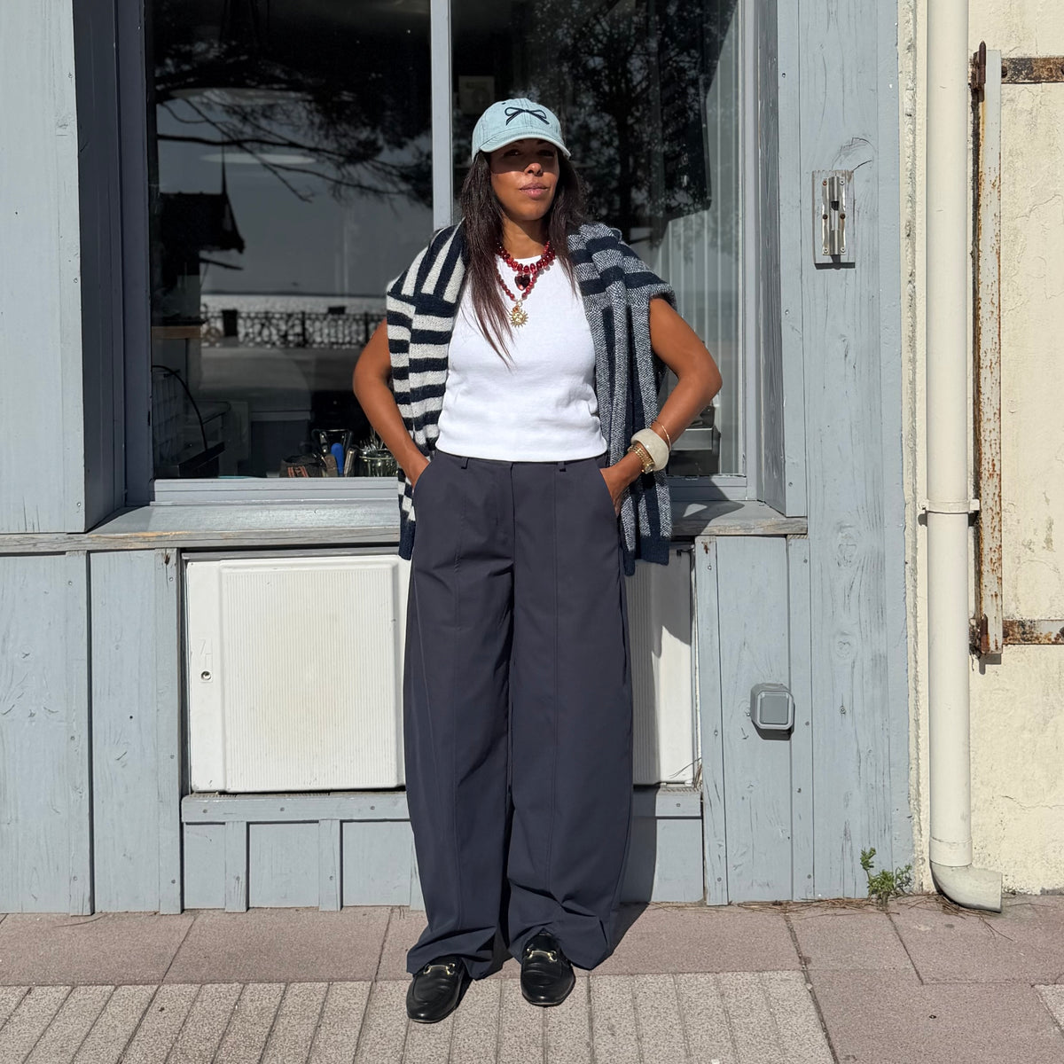 Pantalon LILY bleu marine