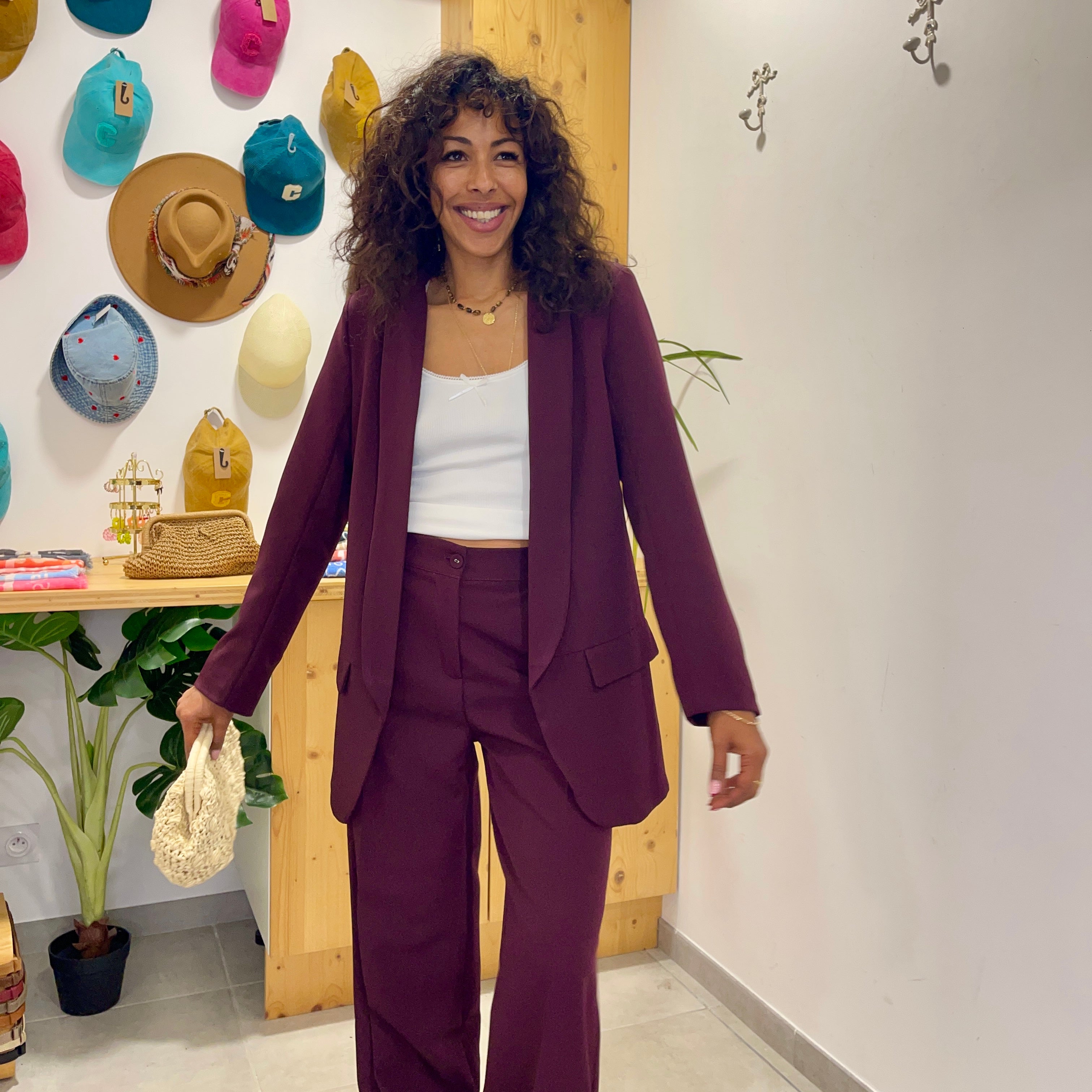 Veste blazer ZOLA prune