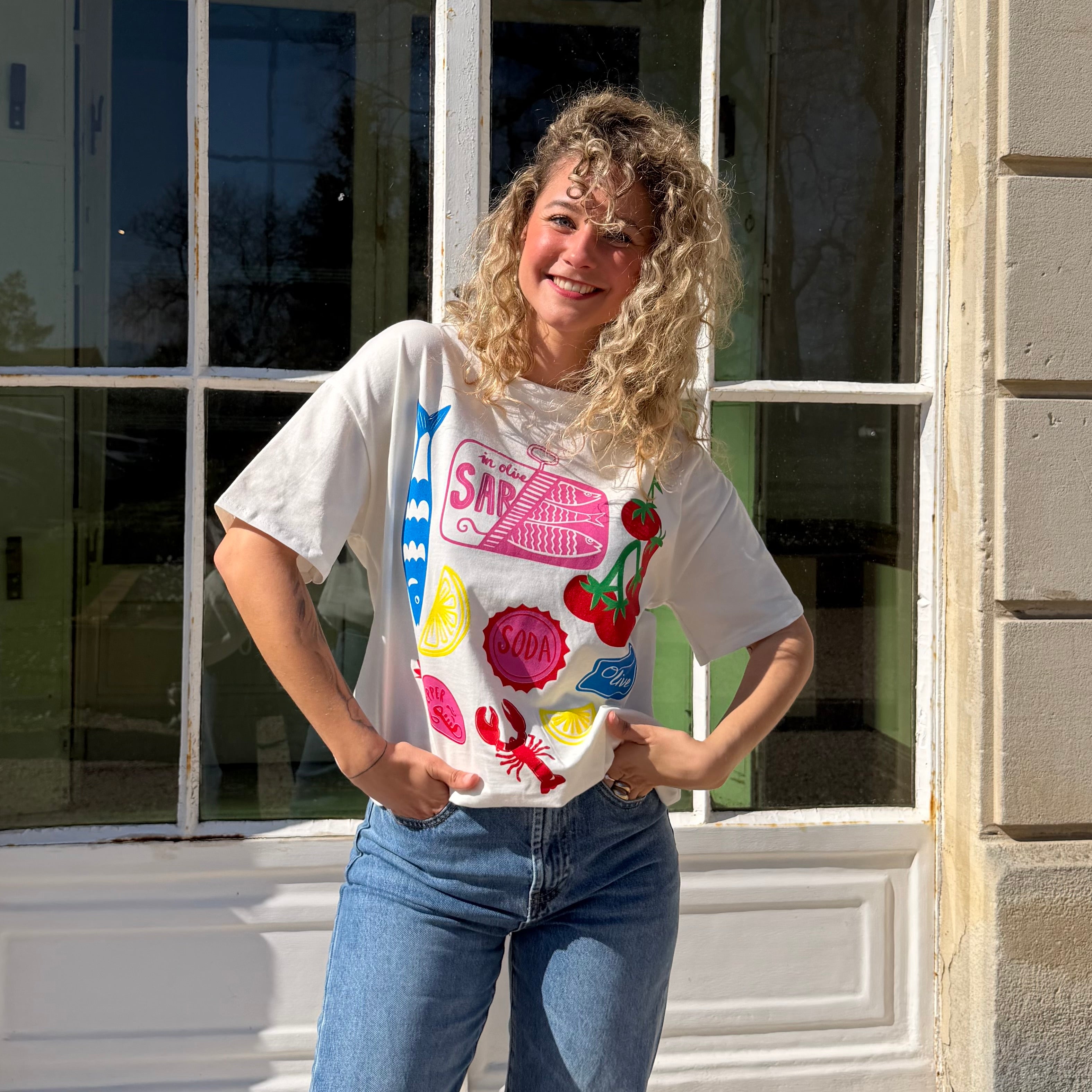 T-shirt SARDIGNE imprimé couleurs