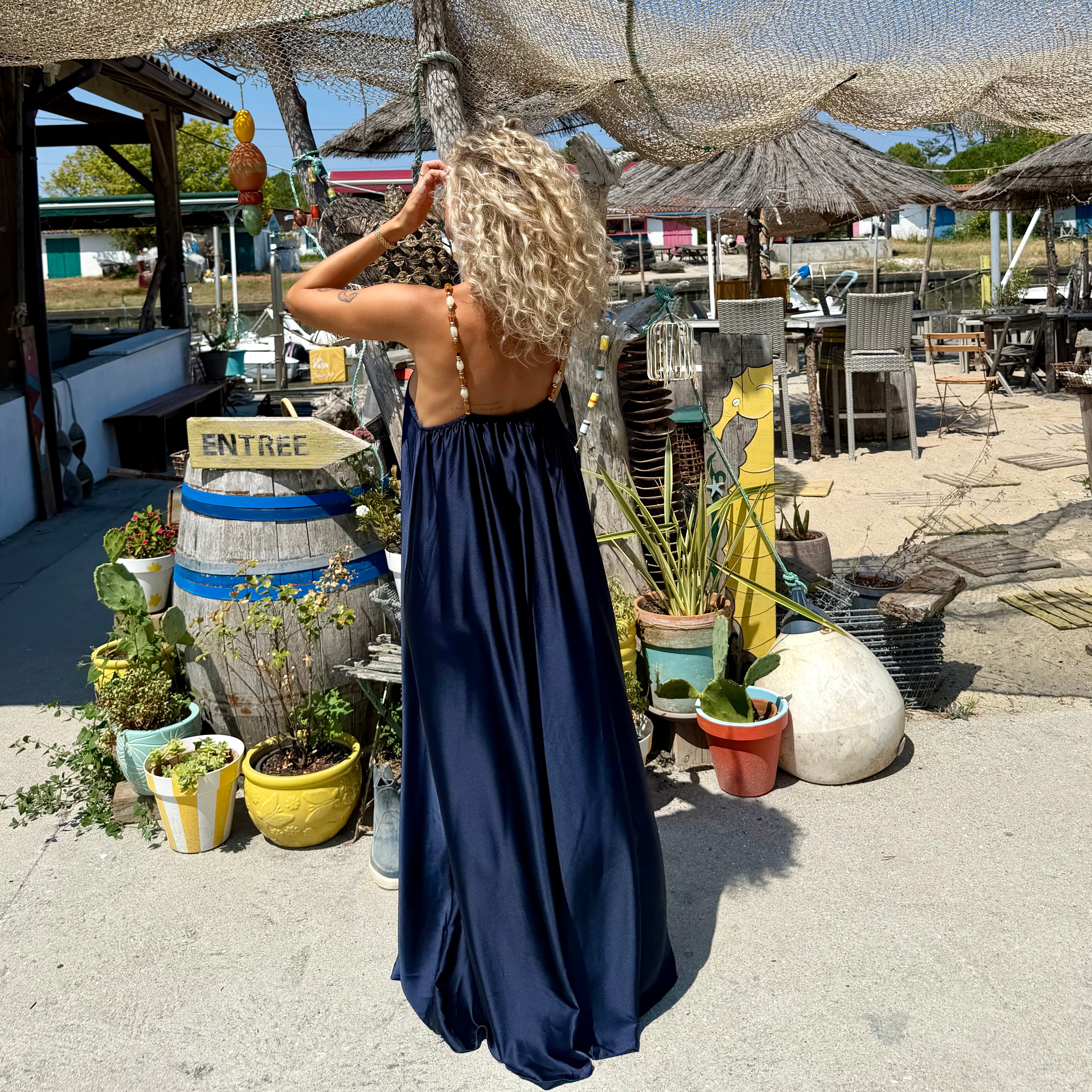 Robe PERLA bleu marine