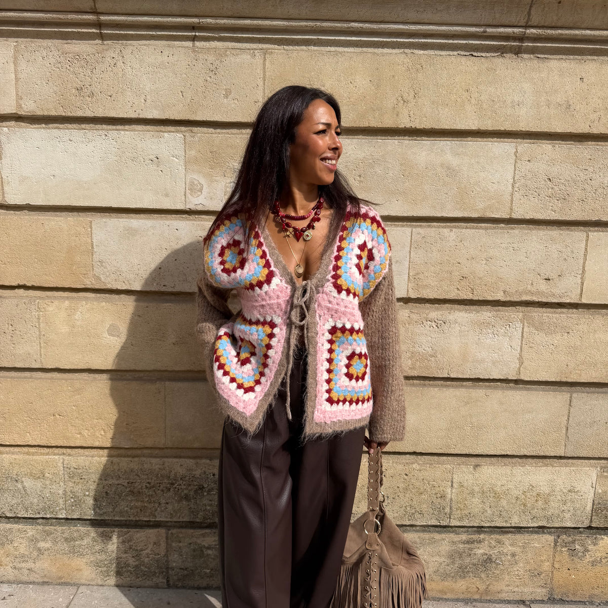 Gilet BRISE beige rosé