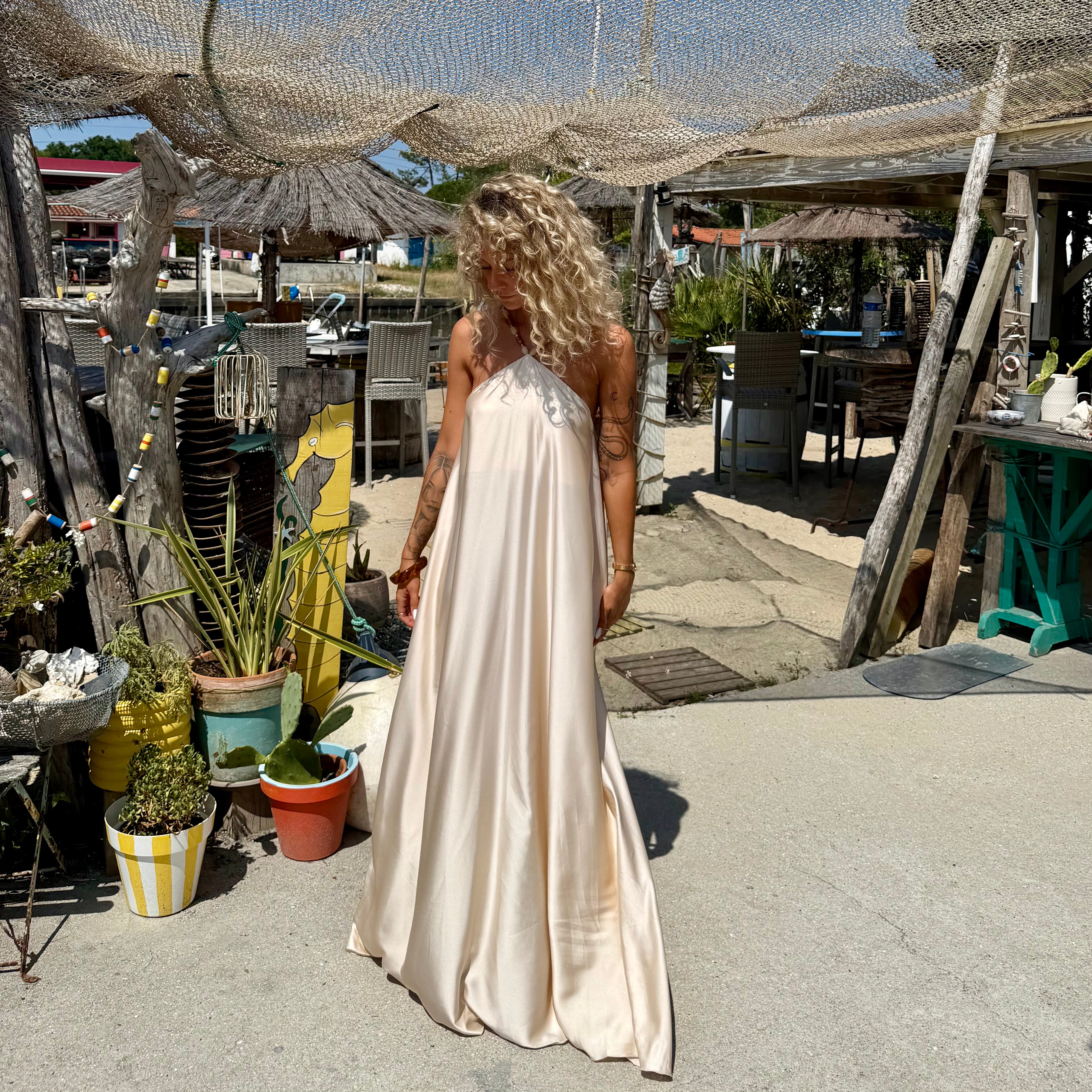 Robe PERLA crème