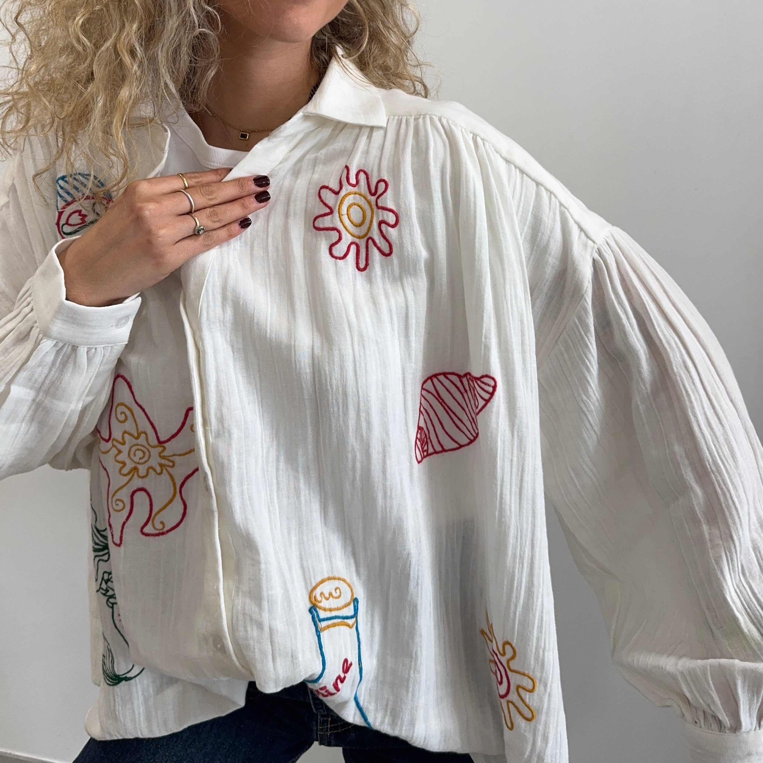 Blouse de coton ALIVA