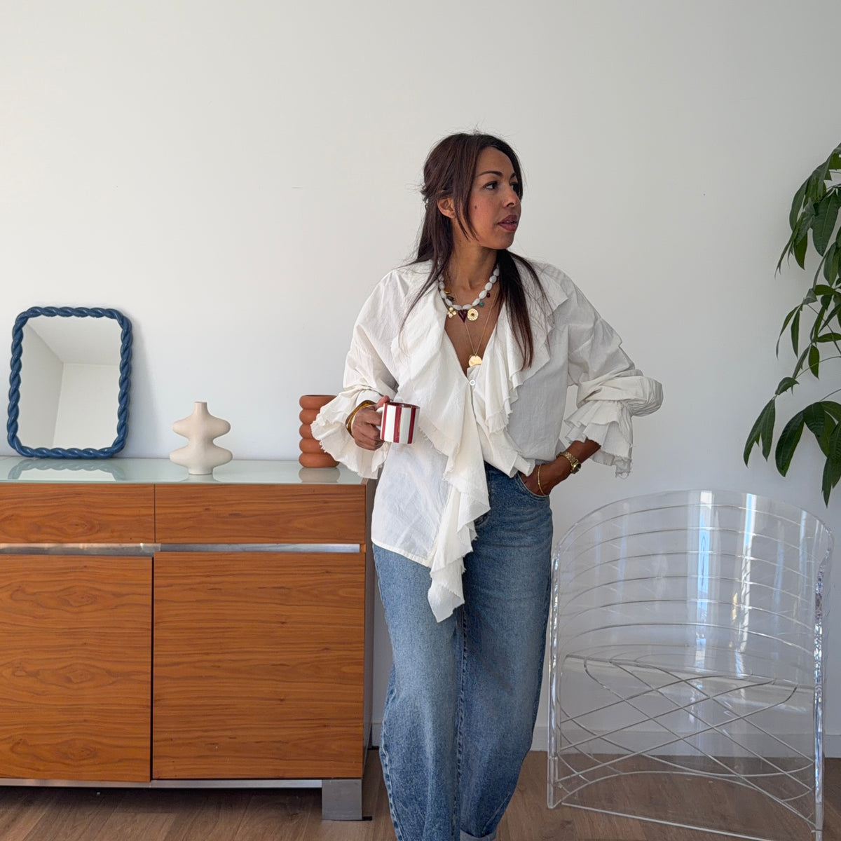 Blouse FLORA écru