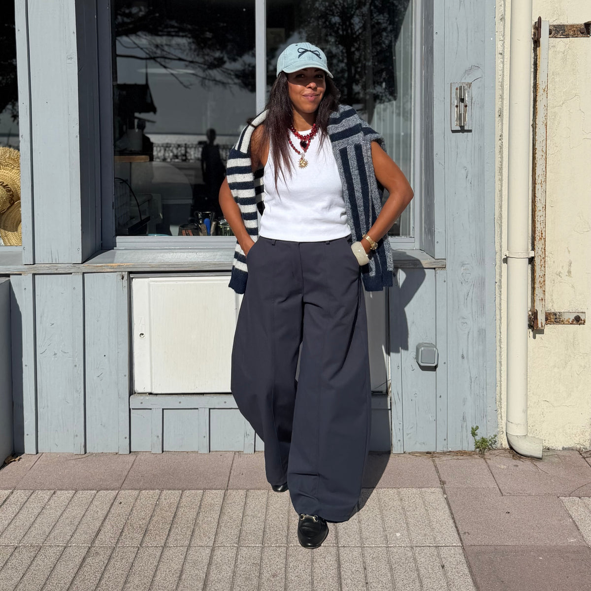 Pantalon LILY bleu marine
