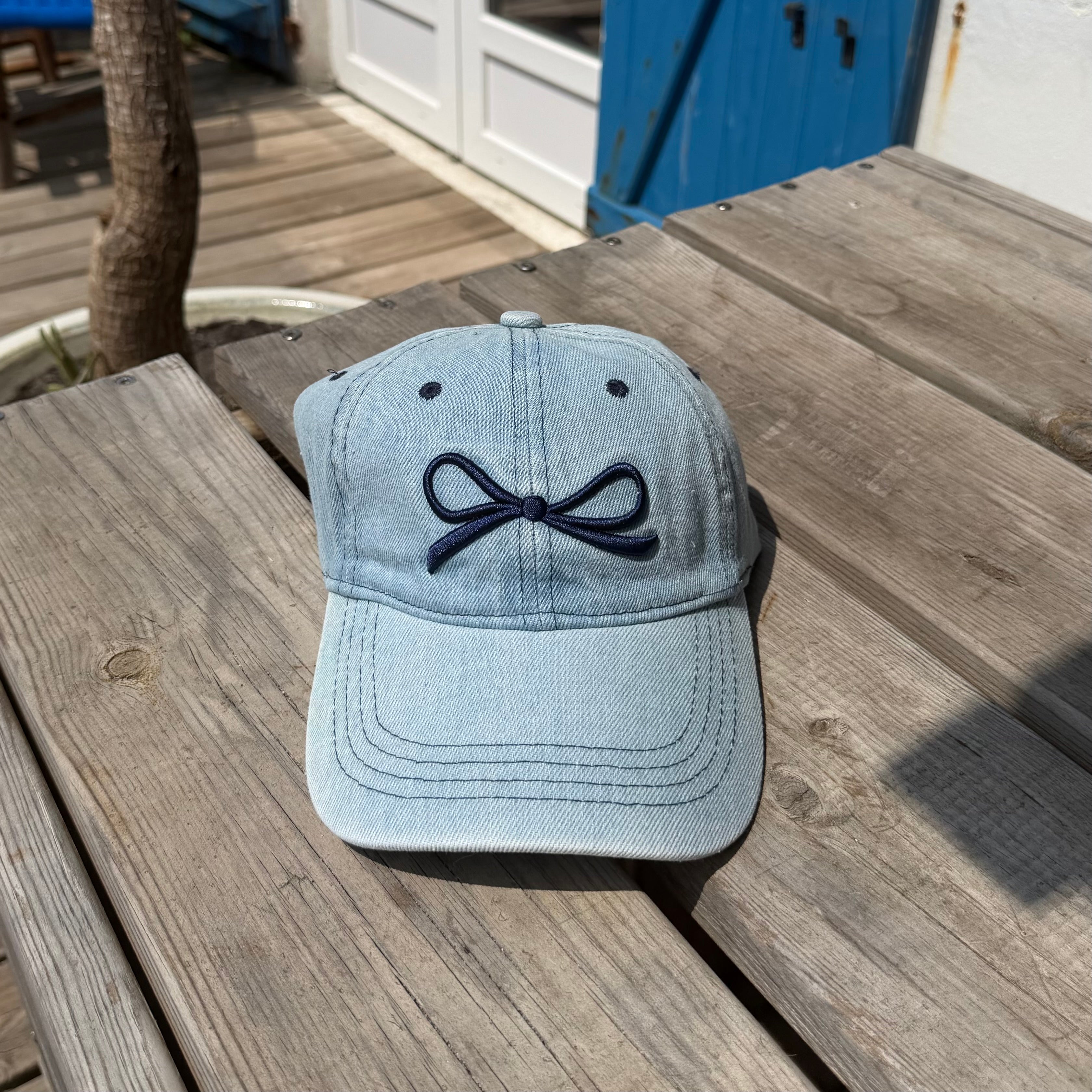 Casquette jean Noeud