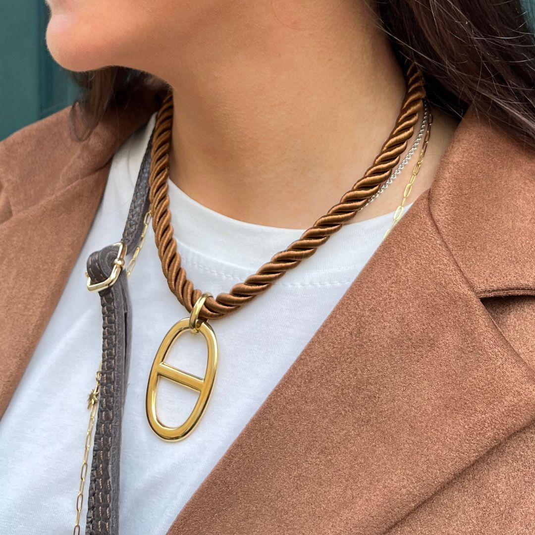 Collier BLAIR marron
