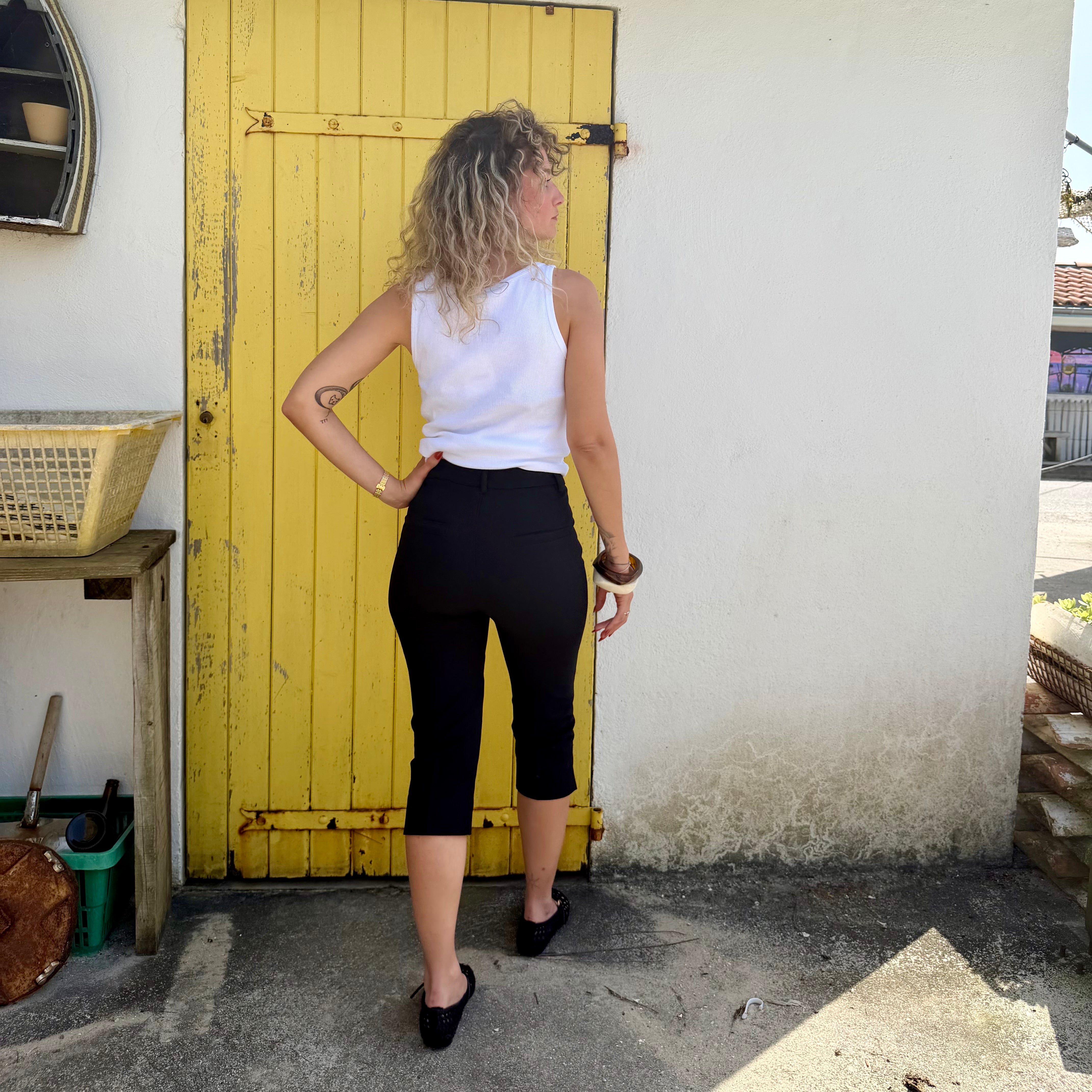 Pantacourt corsaire CAPRI noir