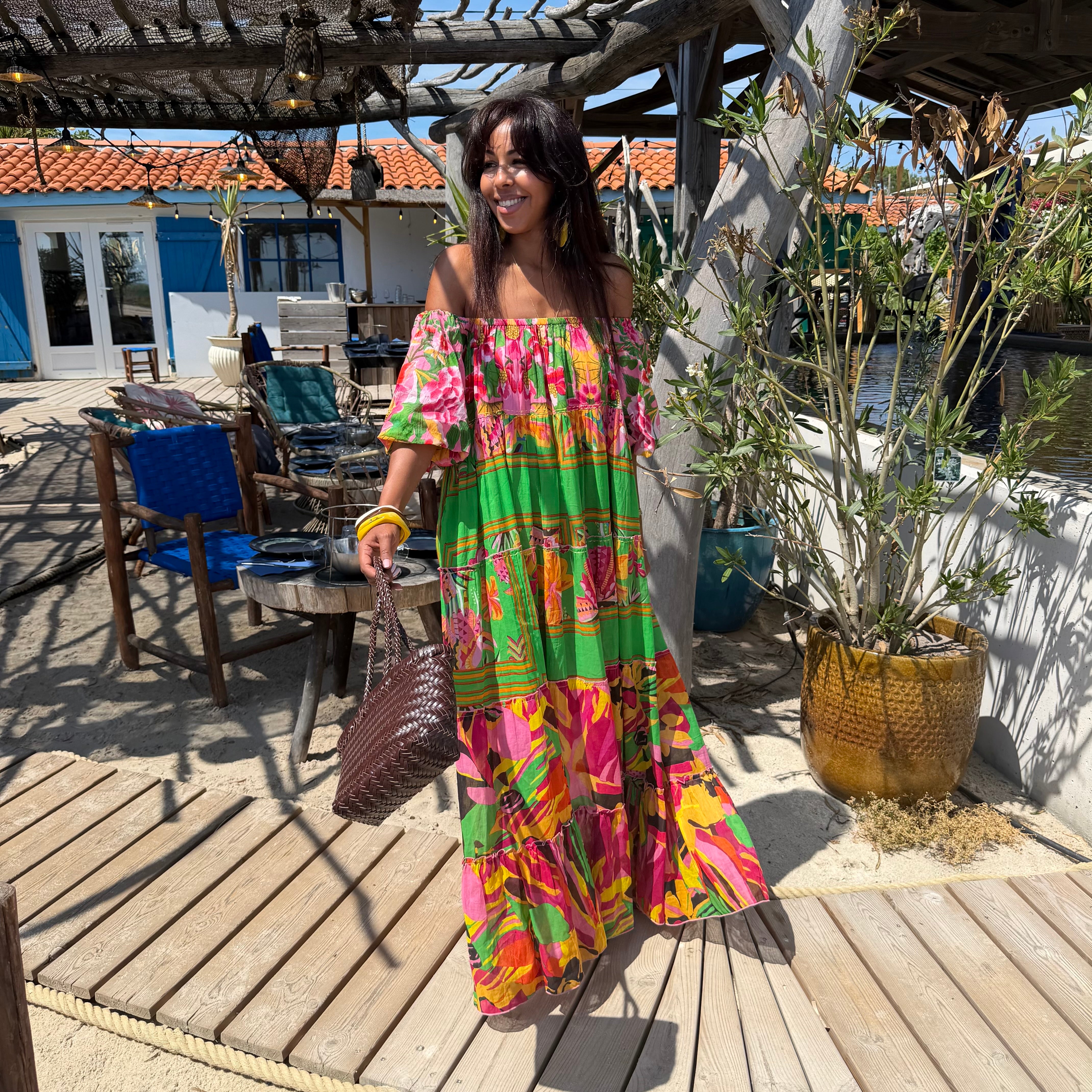 Robe RIONA longue fluide