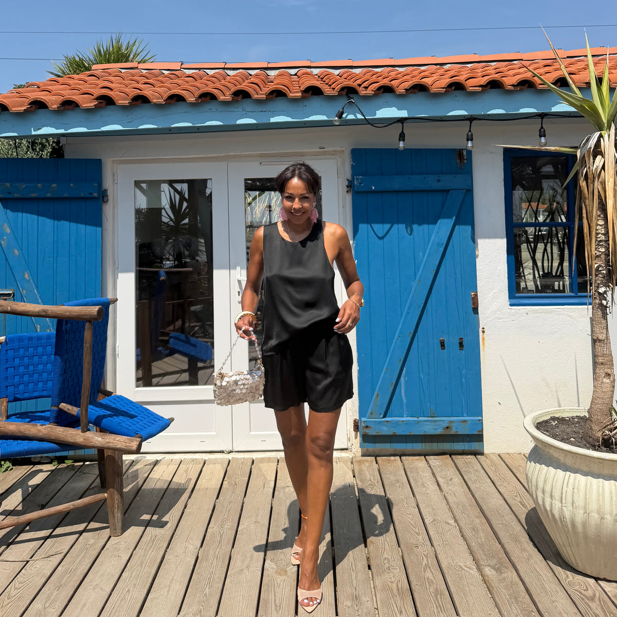 Short NACRE noir
