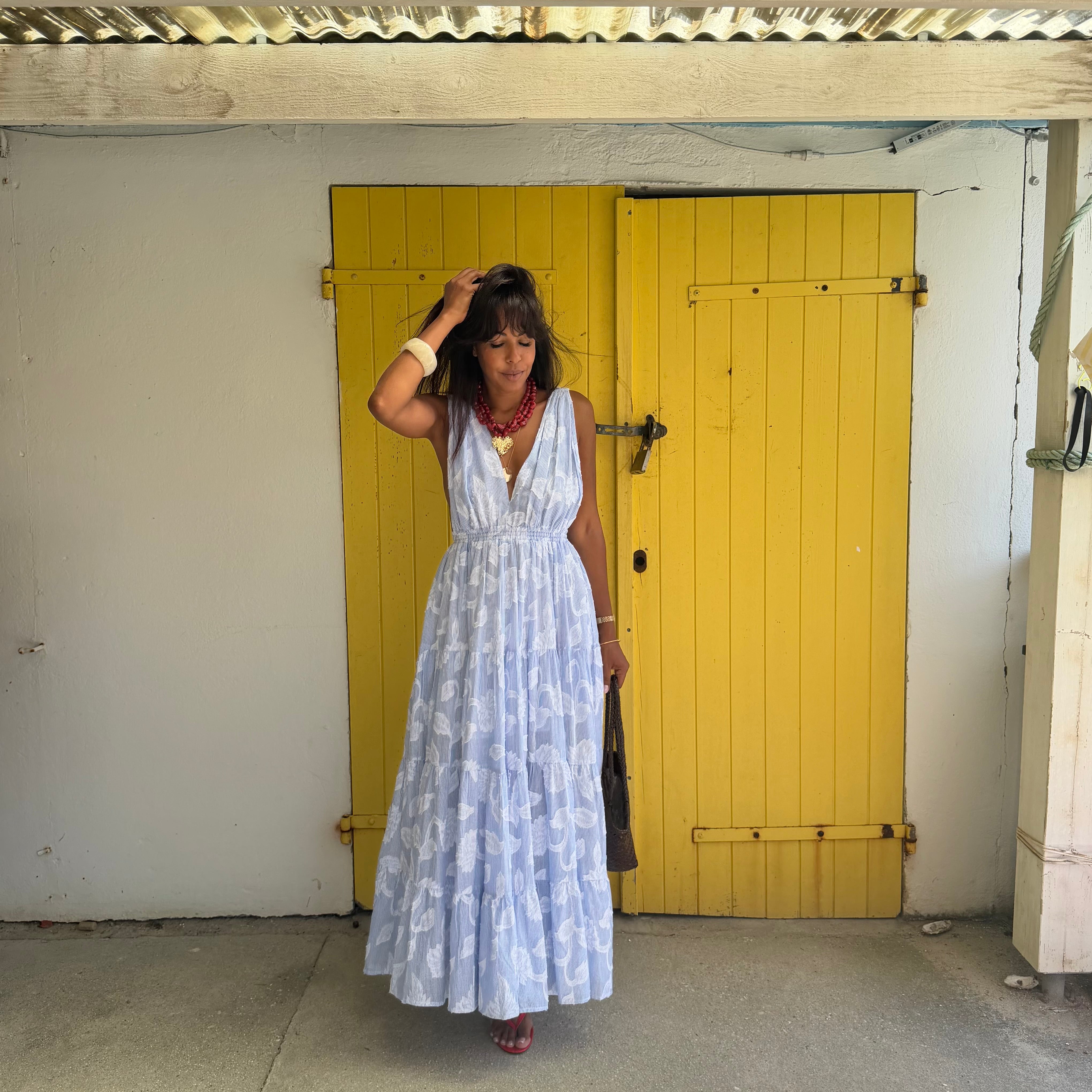 Robe longue AMANDINE dos nu