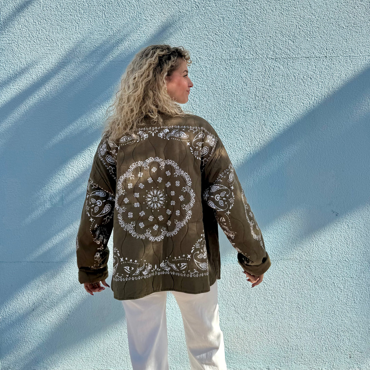 Veste réversible ALEX kaki Bandana