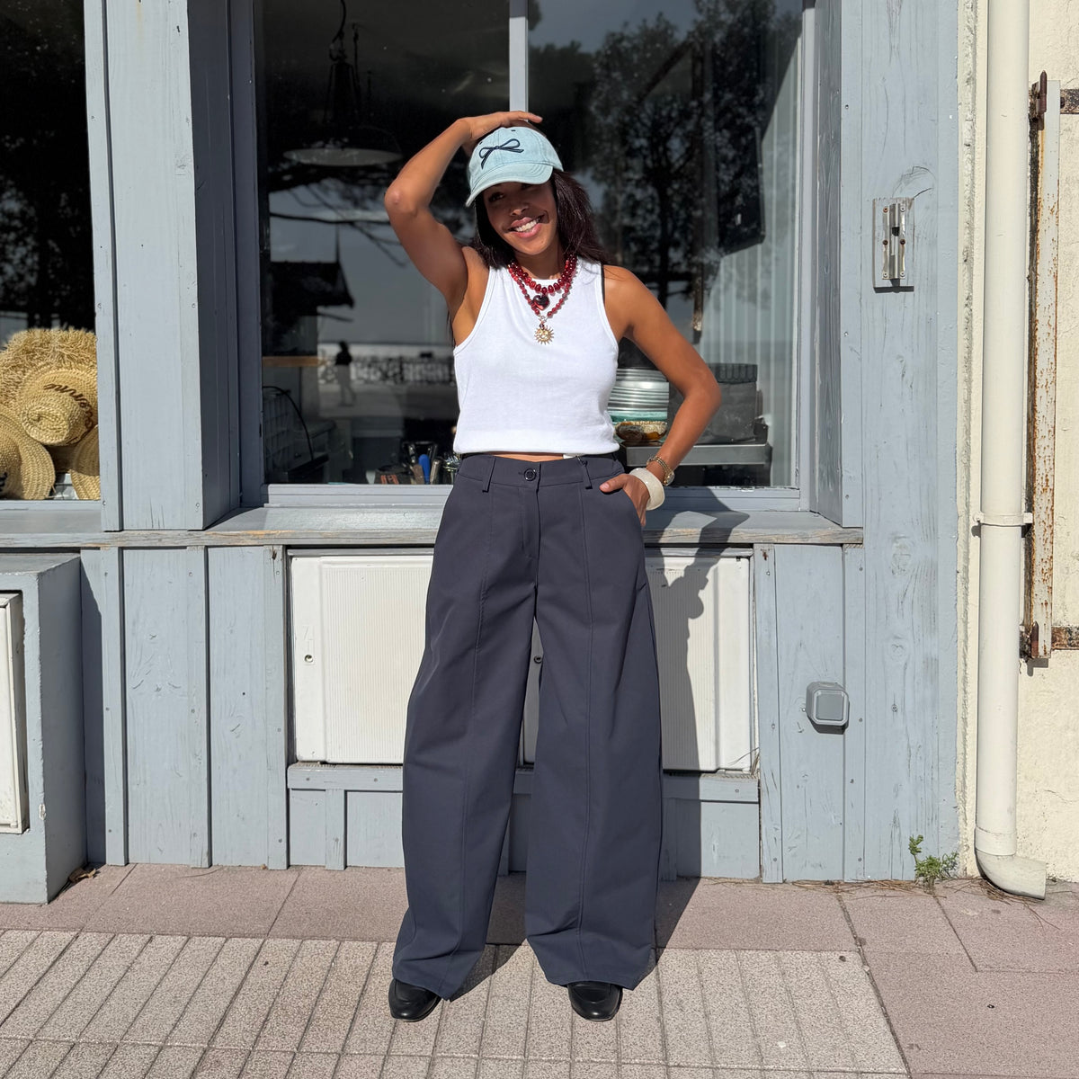 Pantalon LILY bleu marine
