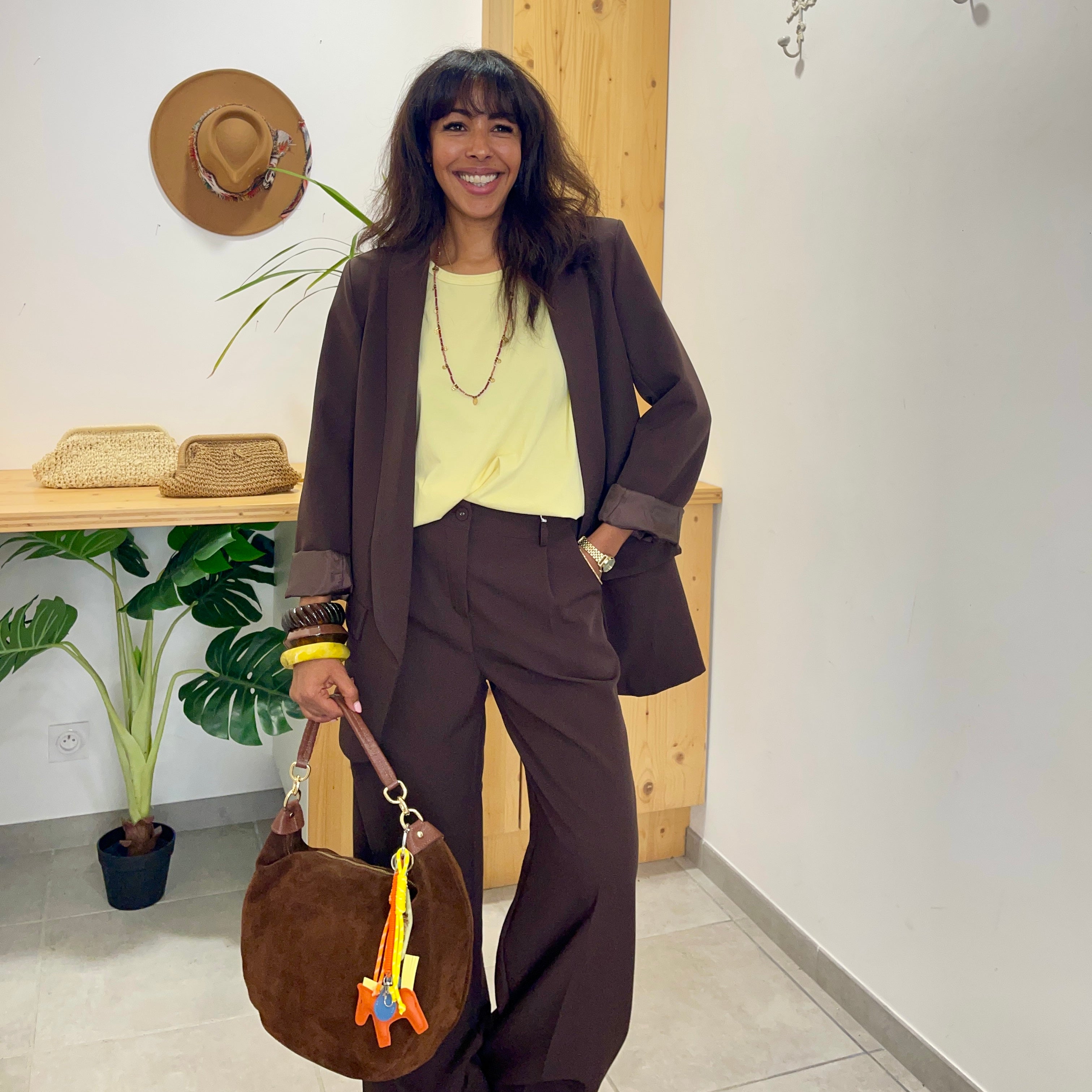Veste blazer ZOLA marron