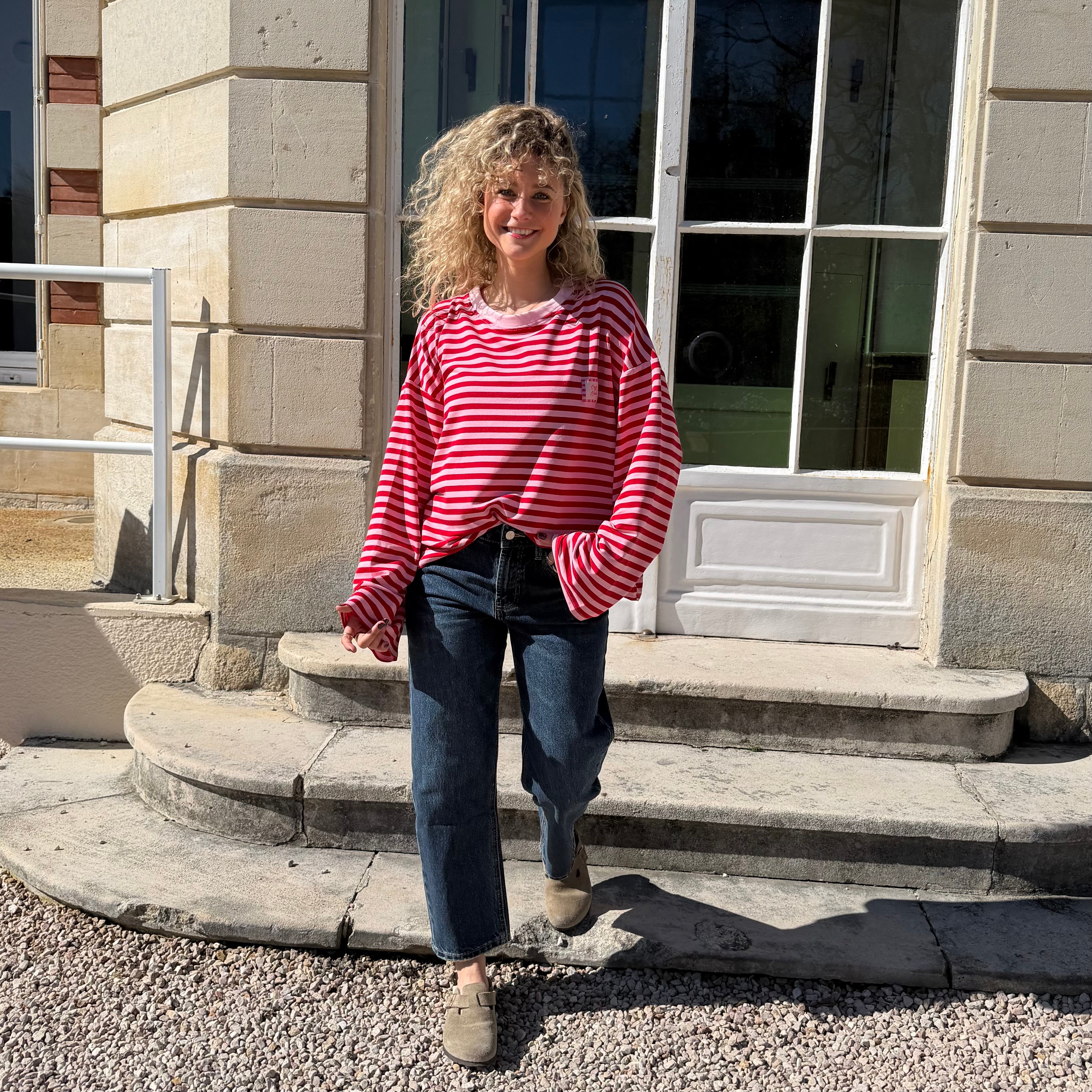 Jean boyfriend BOY, bleu foncé