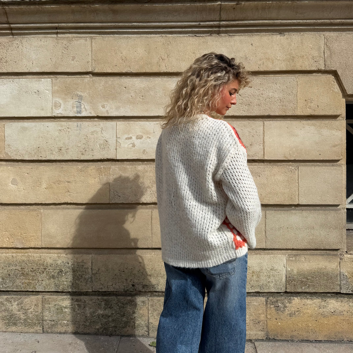 Gilet BRISE ecru ocre