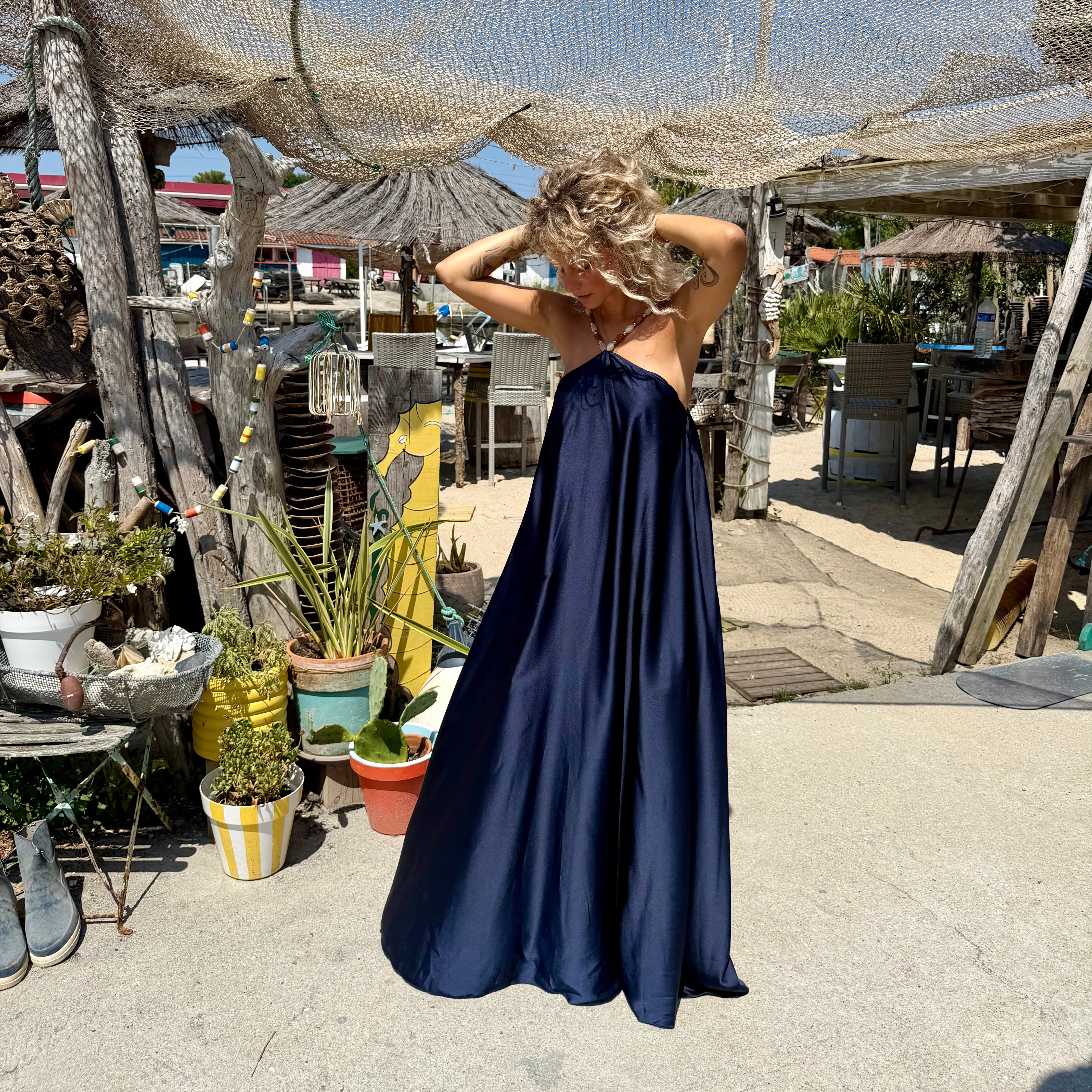 Robe PERLA bleu marine